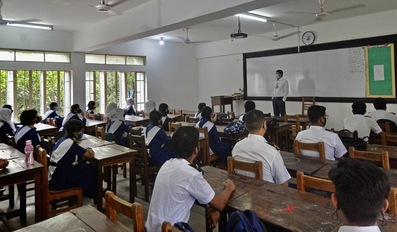 A classroom in Bangladesh